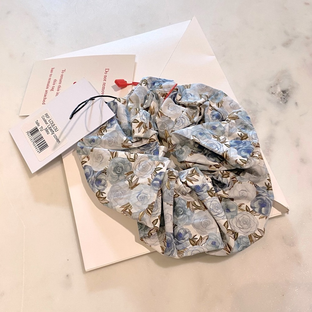 Rouje LouLou Scrunchie - Liberty coven bleu